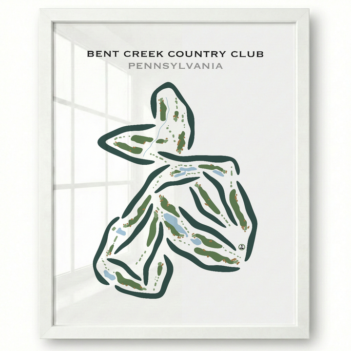 Bent Creek Country Club, Pennsylvania - Printed Golf Courses