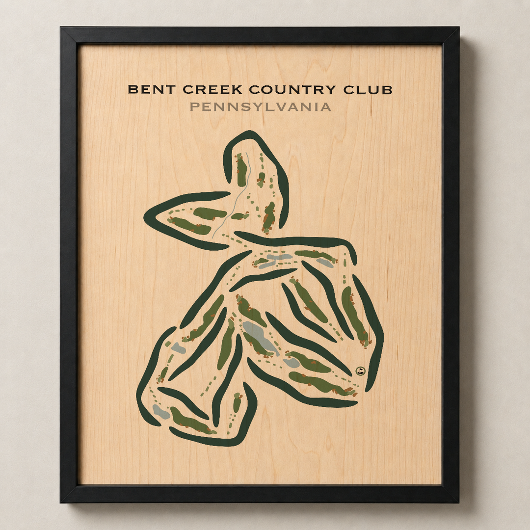 Bent Creek Country Club, Pennsylvania - Printed Golf Courses