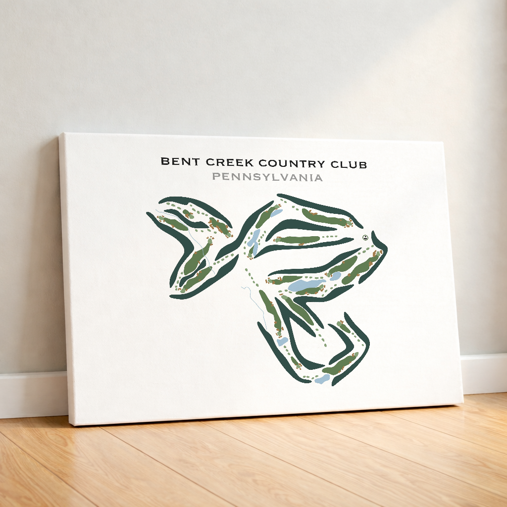 Bent Creek Country Club, Pennsylvania - Printed Golf Courses