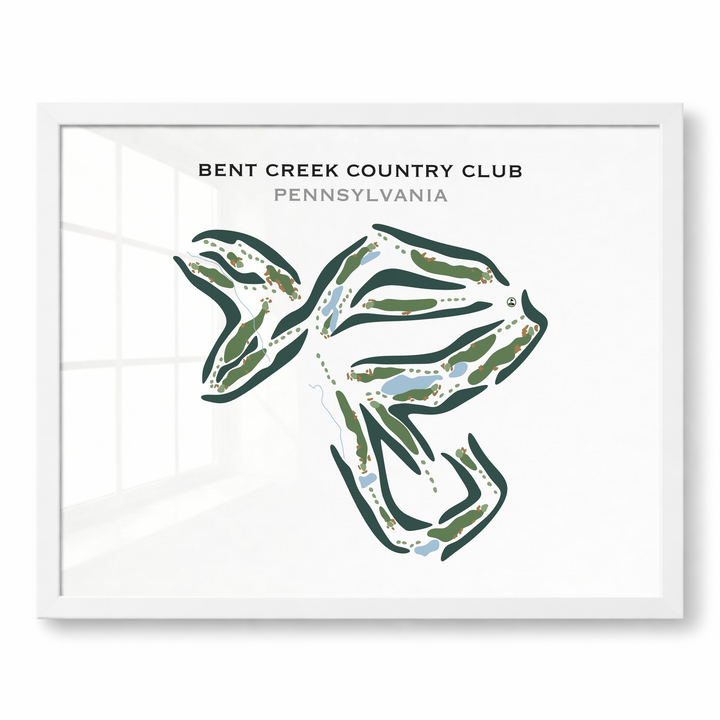 Bent Creek Country Club, Pennsylvania - Printed Golf Courses