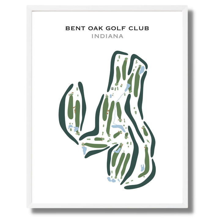 Bent Oak Golf Club, Indiana - Printed Golf Courses