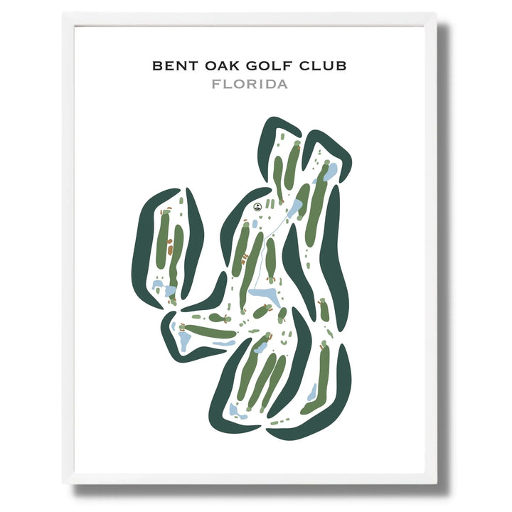 Bent Oak Golf Club, Florida - Printed Golf Courses