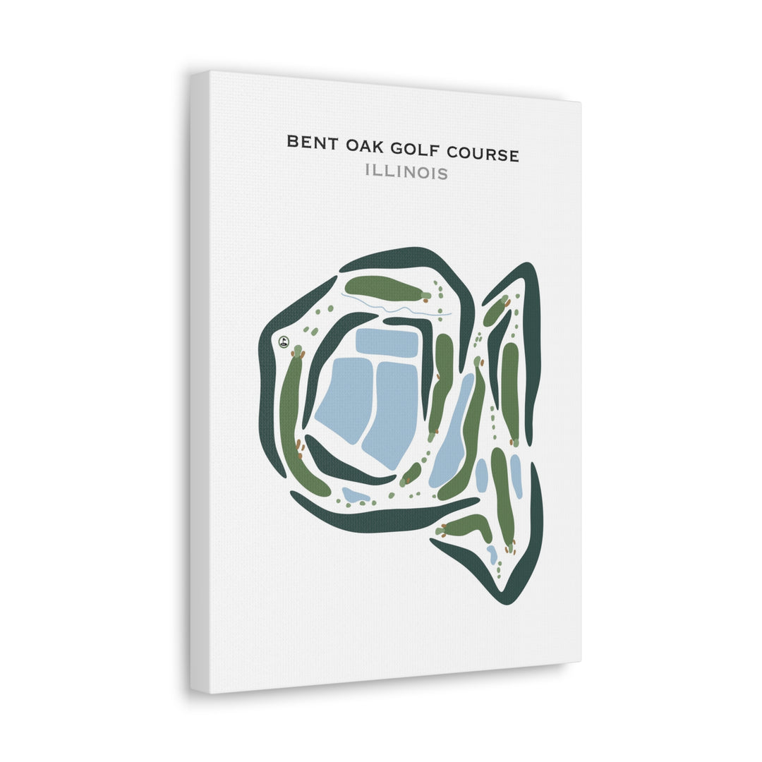 Bent Oak Golf Course, Illinois - Printed Golf Courses