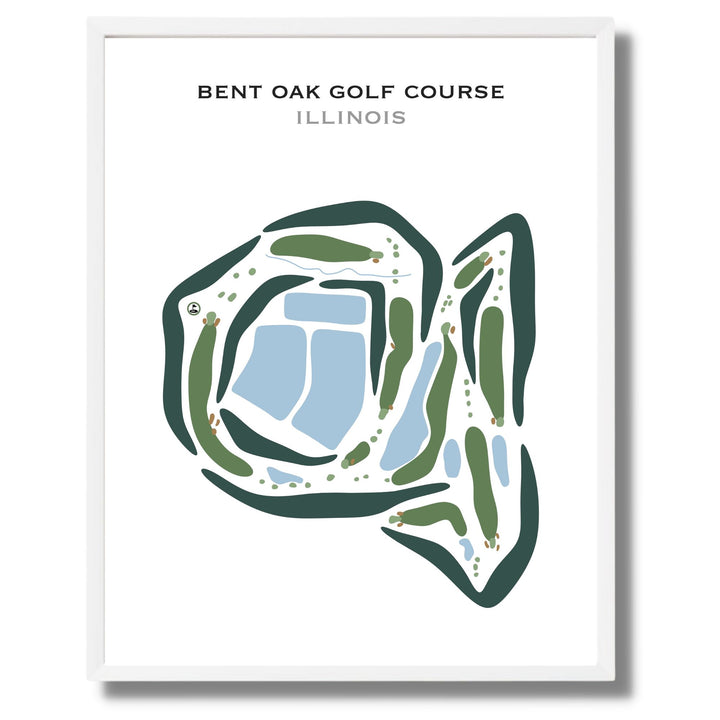 Bent Oak Golf Course, Illinois - Printed Golf Courses