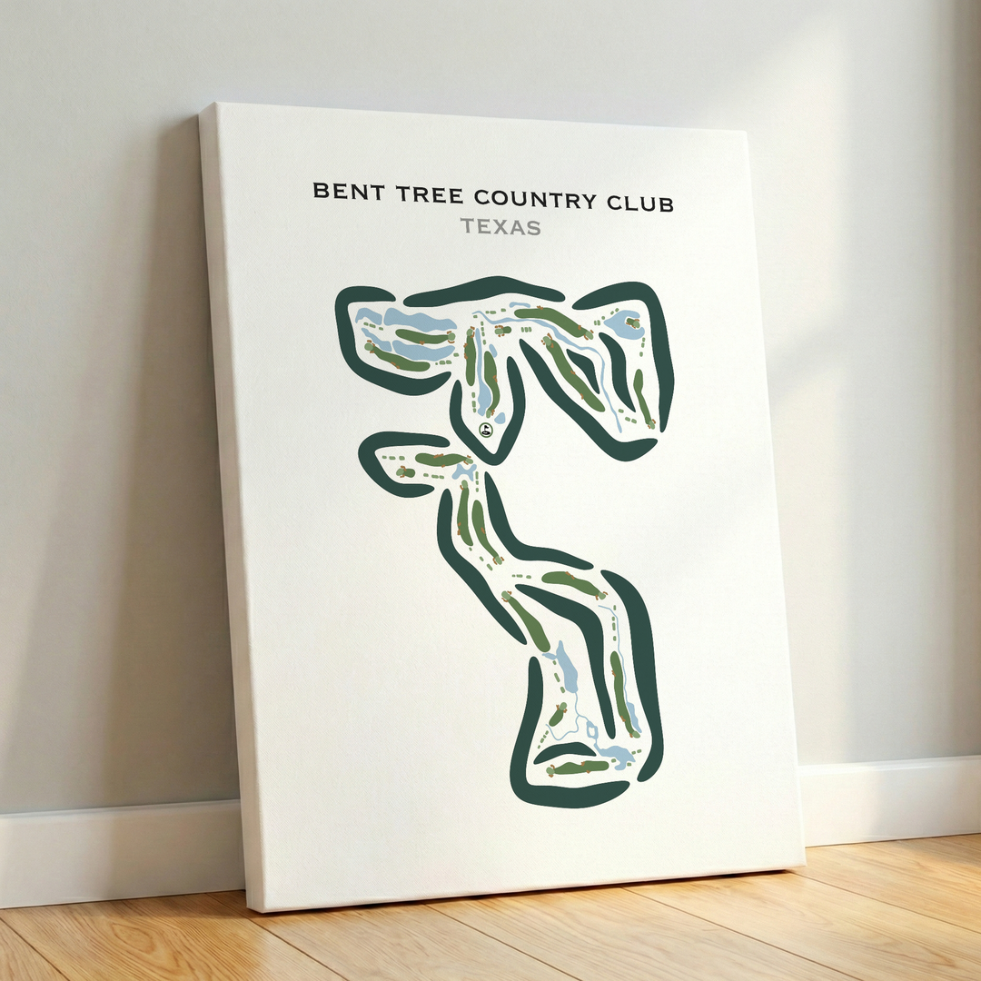 Bent Tree Country Club, Texas - Printed Golf Course