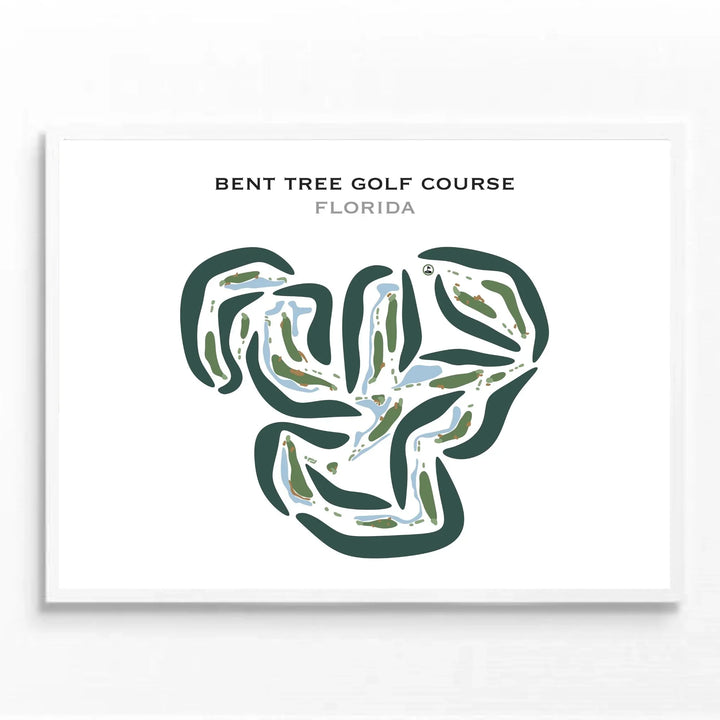 Bent Tree Golf Course, Florida - Printed Golf Courses