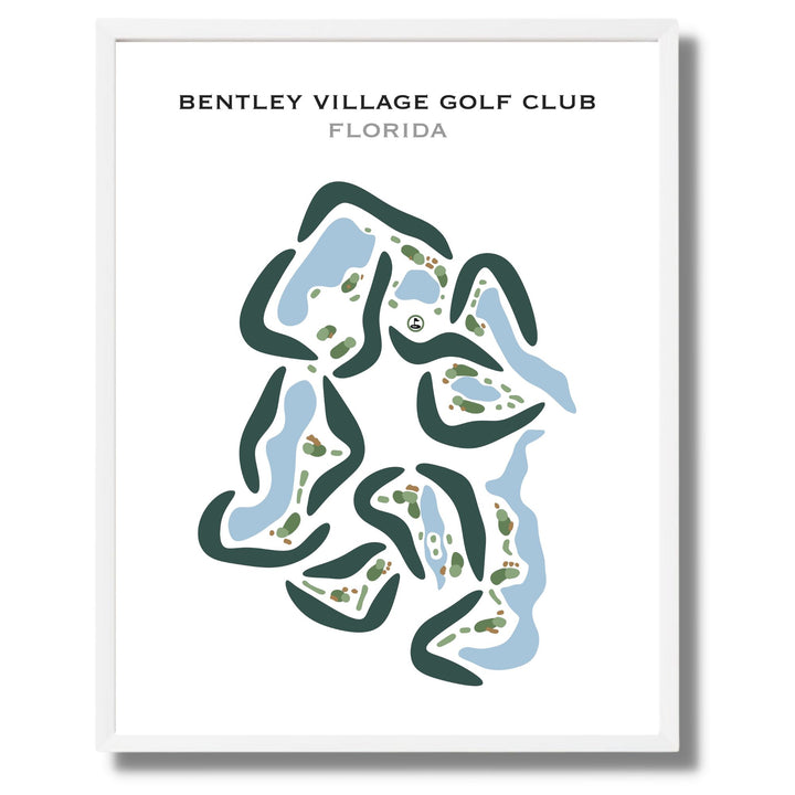 Bentley Village Golf Club, Florida - Printed Golf Courses