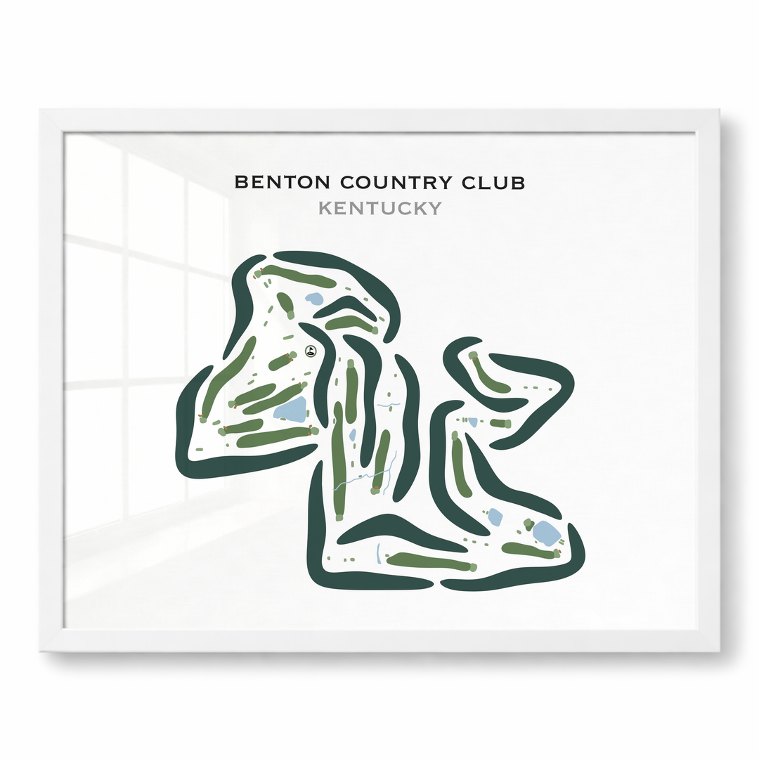 Benton Country Club, Kentucky - Printed Golf Courses