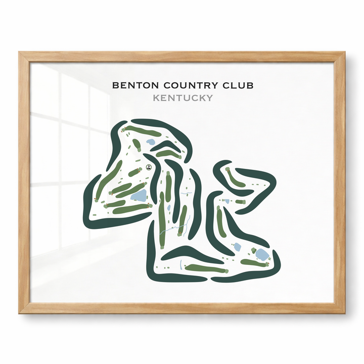 Benton Country Club, Kentucky - Printed Golf Courses