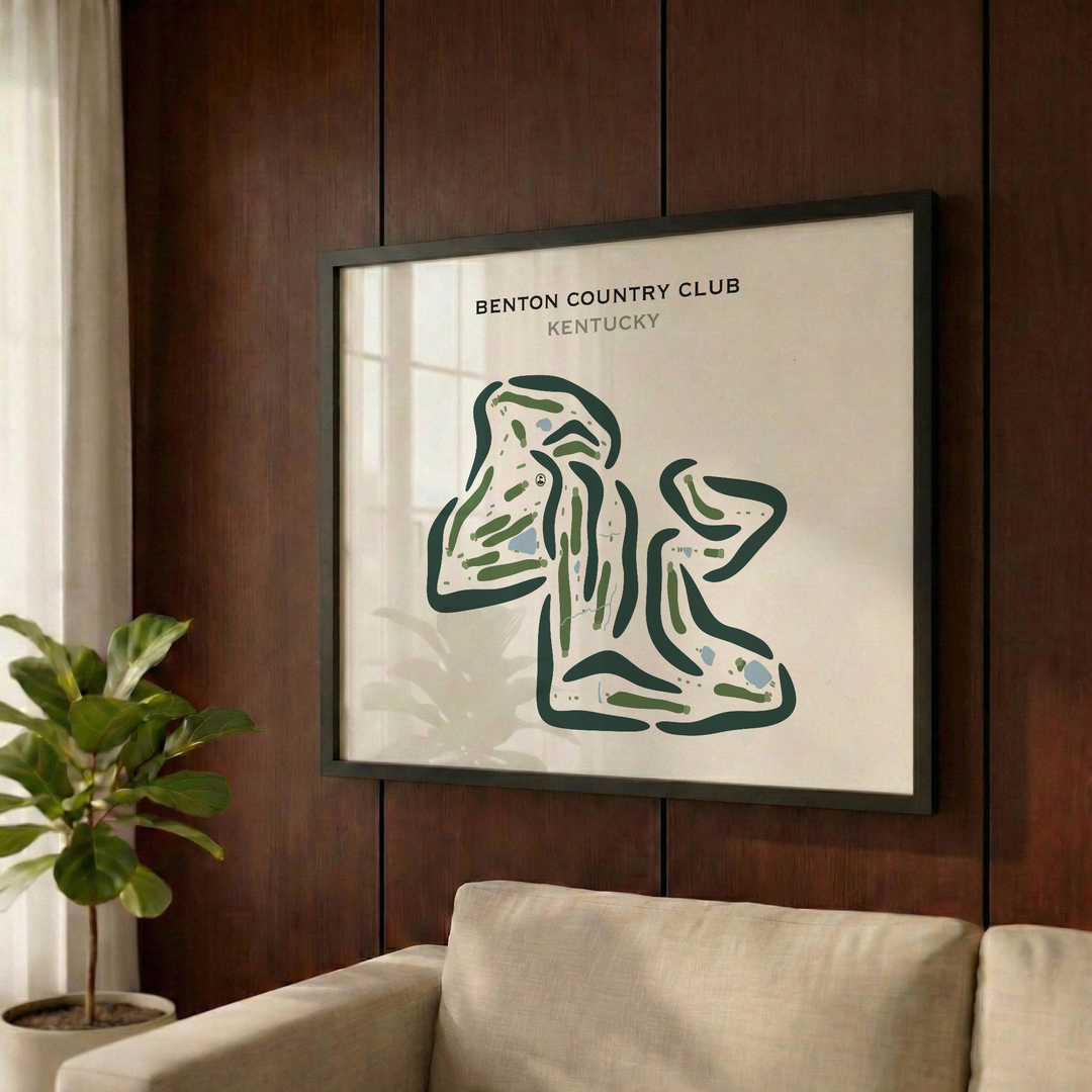 Benton Country Club, Kentucky - Printed Golf Courses