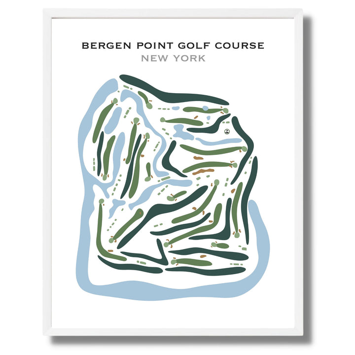 Bergen Point Golf Course, New York - Printed Golf Courses