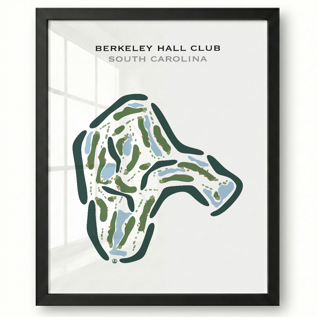 Berkeley Hall Club, South Carolina - Printed Golf Courses