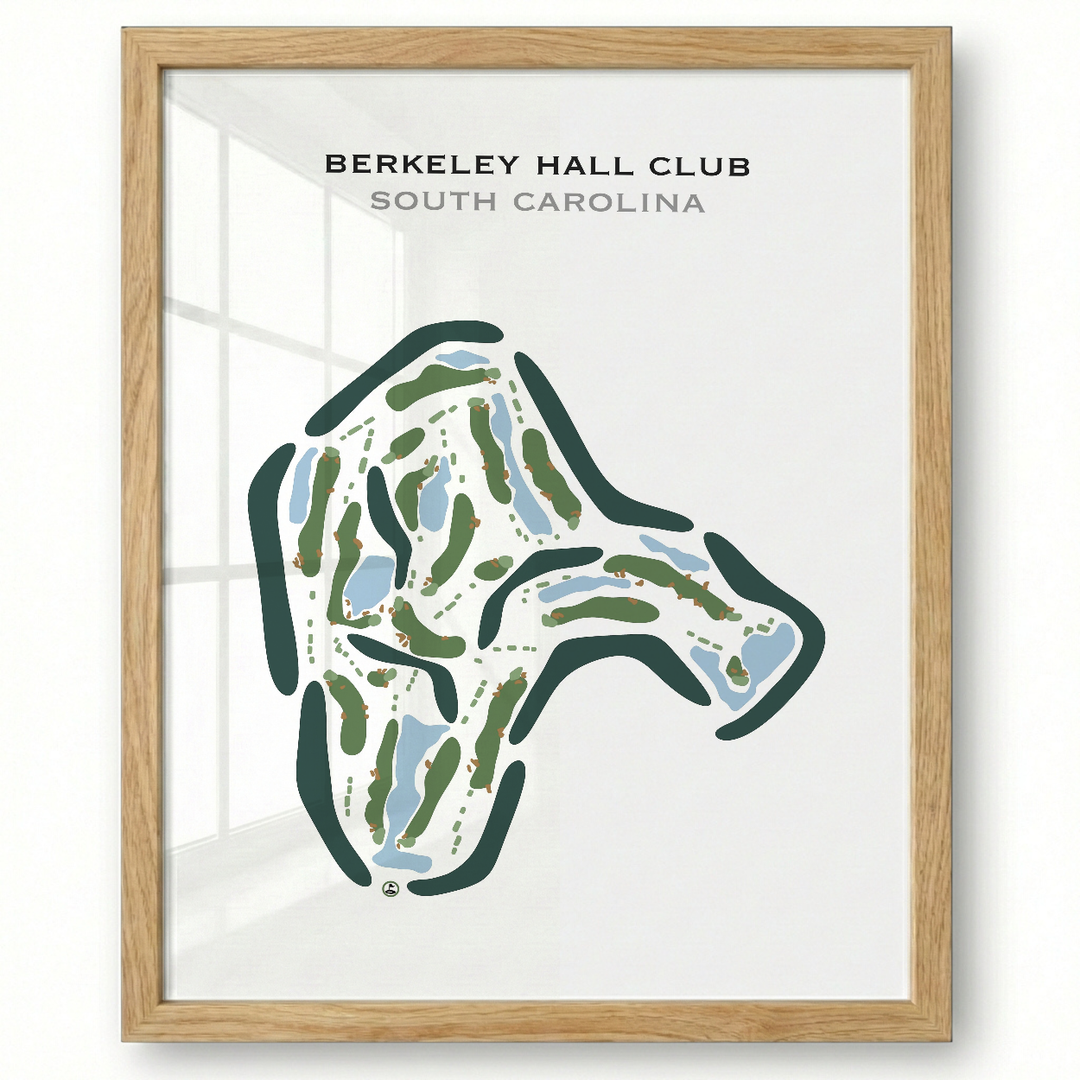 Berkeley Hall Club, South Carolina - Printed Golf Courses
