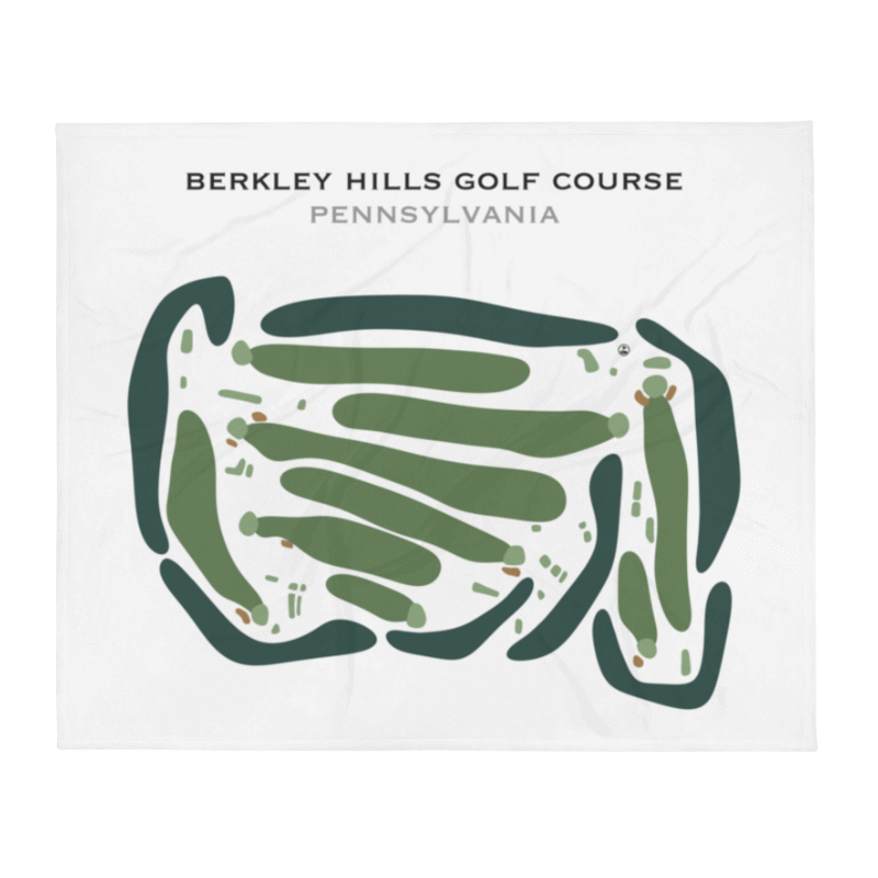 Berkley Hills Golf Course, Pennsylvania - Printed Golf Courses