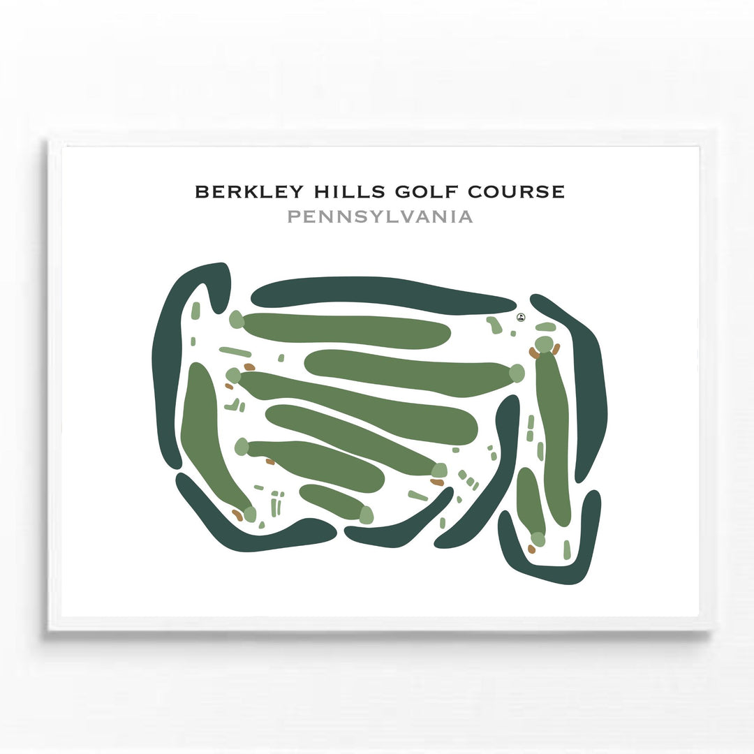 Berkley Hills Golf Course, Pennsylvania - Printed Golf Courses