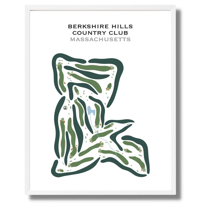 Berkshire Hills Country Club, Massachusetts - Printed Golf Courses