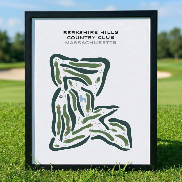 Berkshire Hills Country Club, Massachusetts - Printed Golf Courses