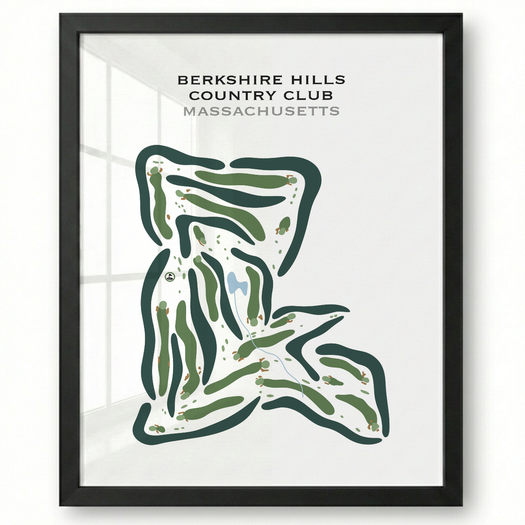 Berkshire Hills Country Club, Massachusetts - Printed Golf Courses