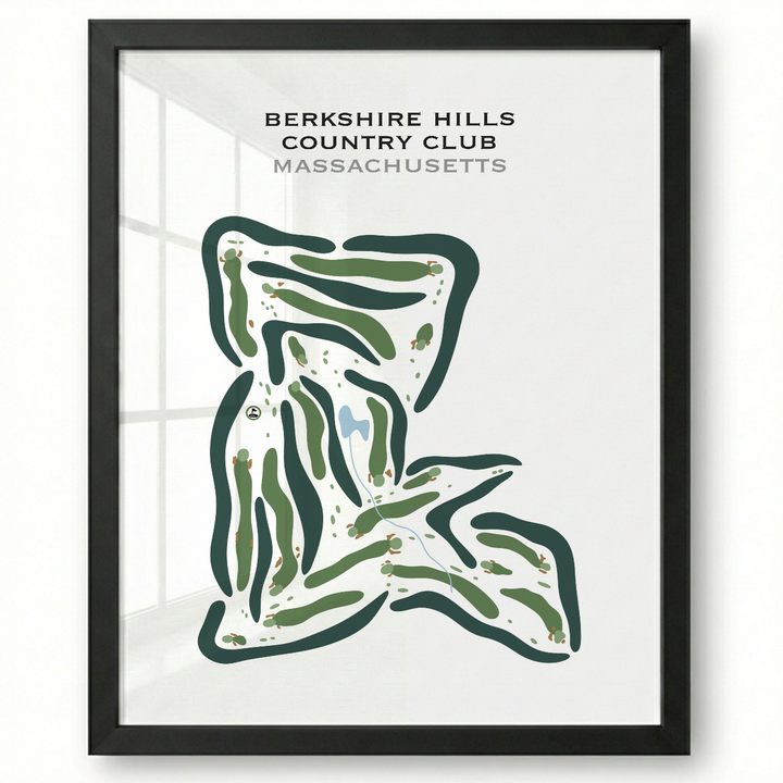 Berkshire Hills Country Club, Massachusetts - Printed Golf Courses