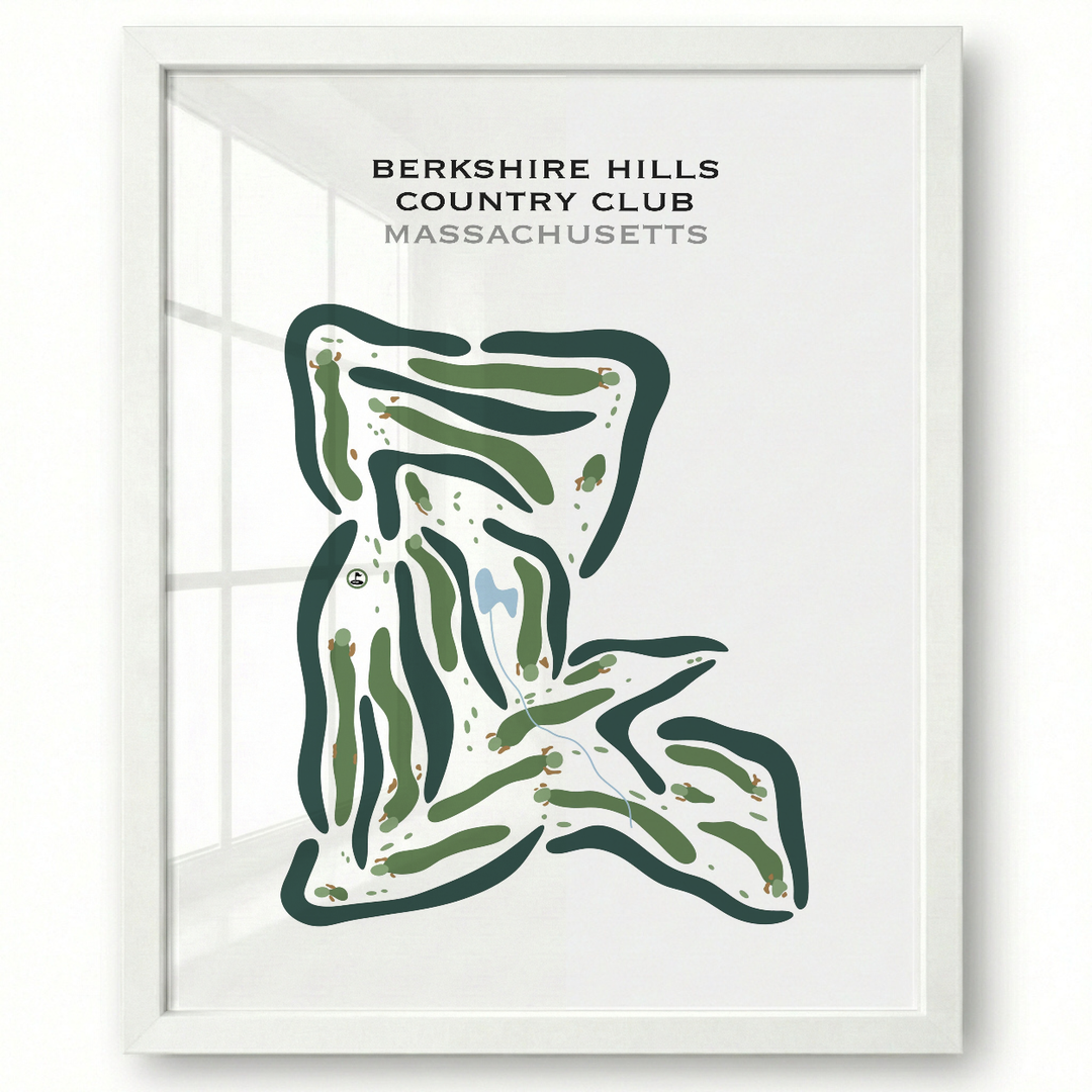 Berkshire Hills Country Club, Massachusetts - Printed Golf Courses