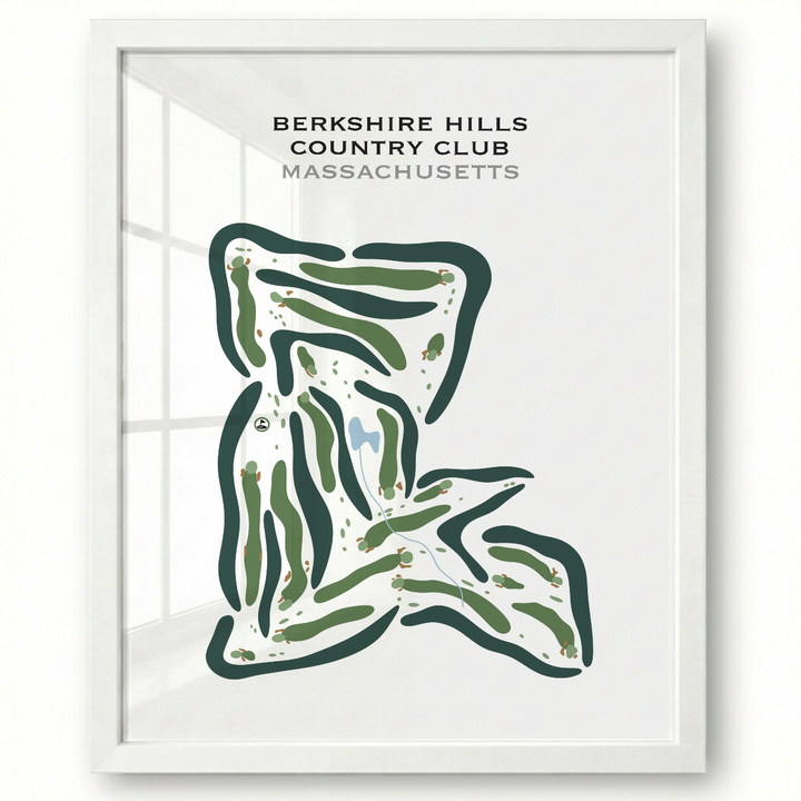 Berkshire Hills Country Club, Massachusetts - Printed Golf Courses