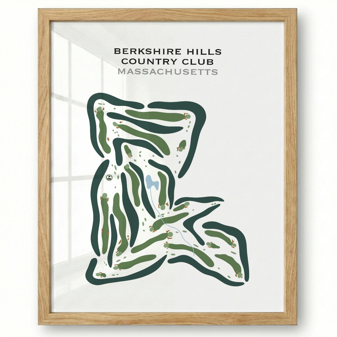 Berkshire Hills Country Club, Massachusetts - Printed Golf Courses