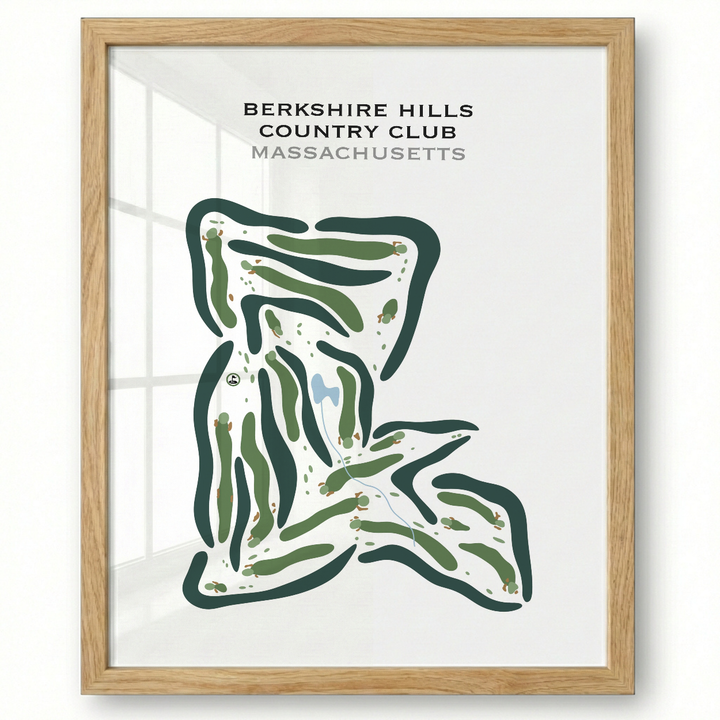 Berkshire Hills Country Club, Massachusetts - Printed Golf Courses