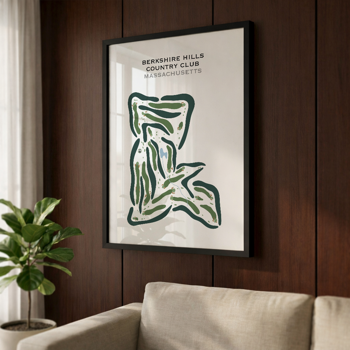Berkshire Hills Country Club, Massachusetts - Printed Golf Courses