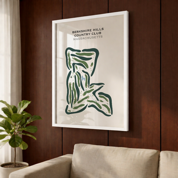 Berkshire Hills Country Club, Massachusetts - Printed Golf Courses