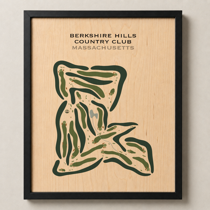 Berkshire Hills Country Club, Massachusetts - Printed Golf Courses