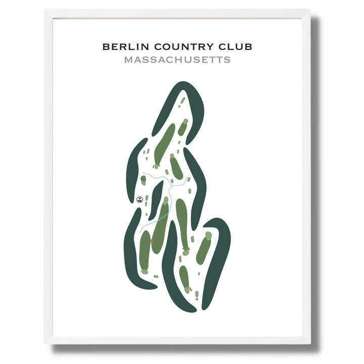 Berlin Country Club, Massachusetts - Printed Golf Courses