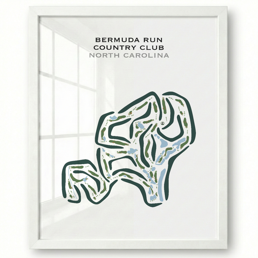Bermuda Run Country Club, North Carolina - Printed Golf Courses