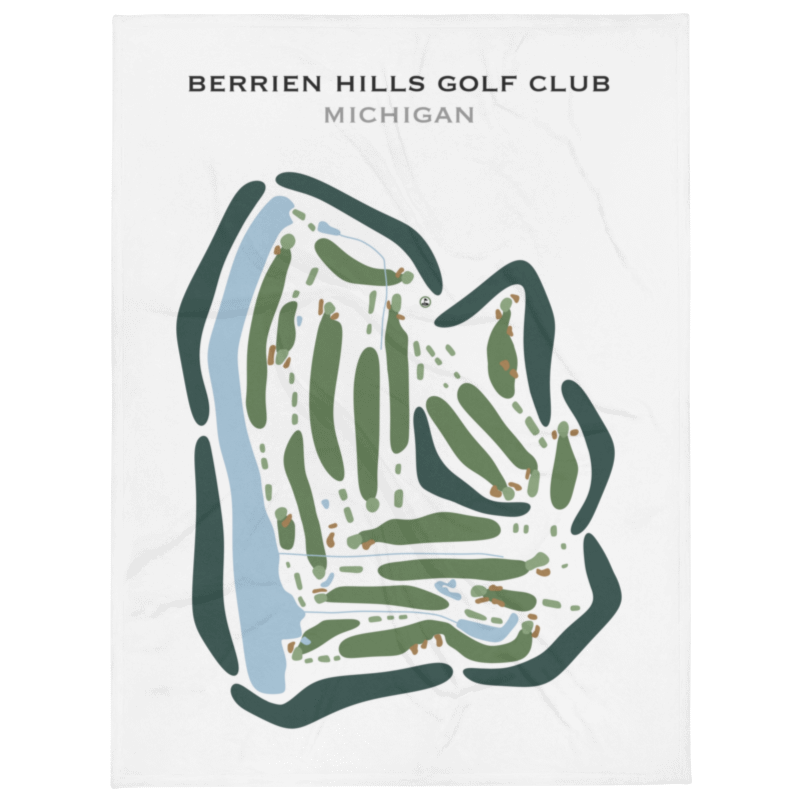 Berrien Hills Golf Club, Michigan - Printed Golf Courses