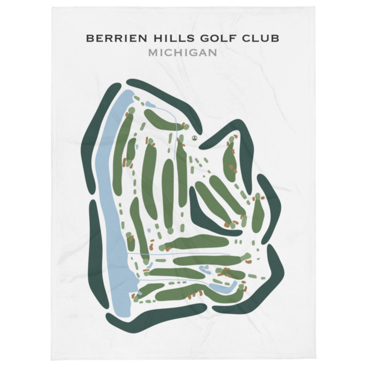 Berrien Hills Golf Club, Michigan - Printed Golf Courses