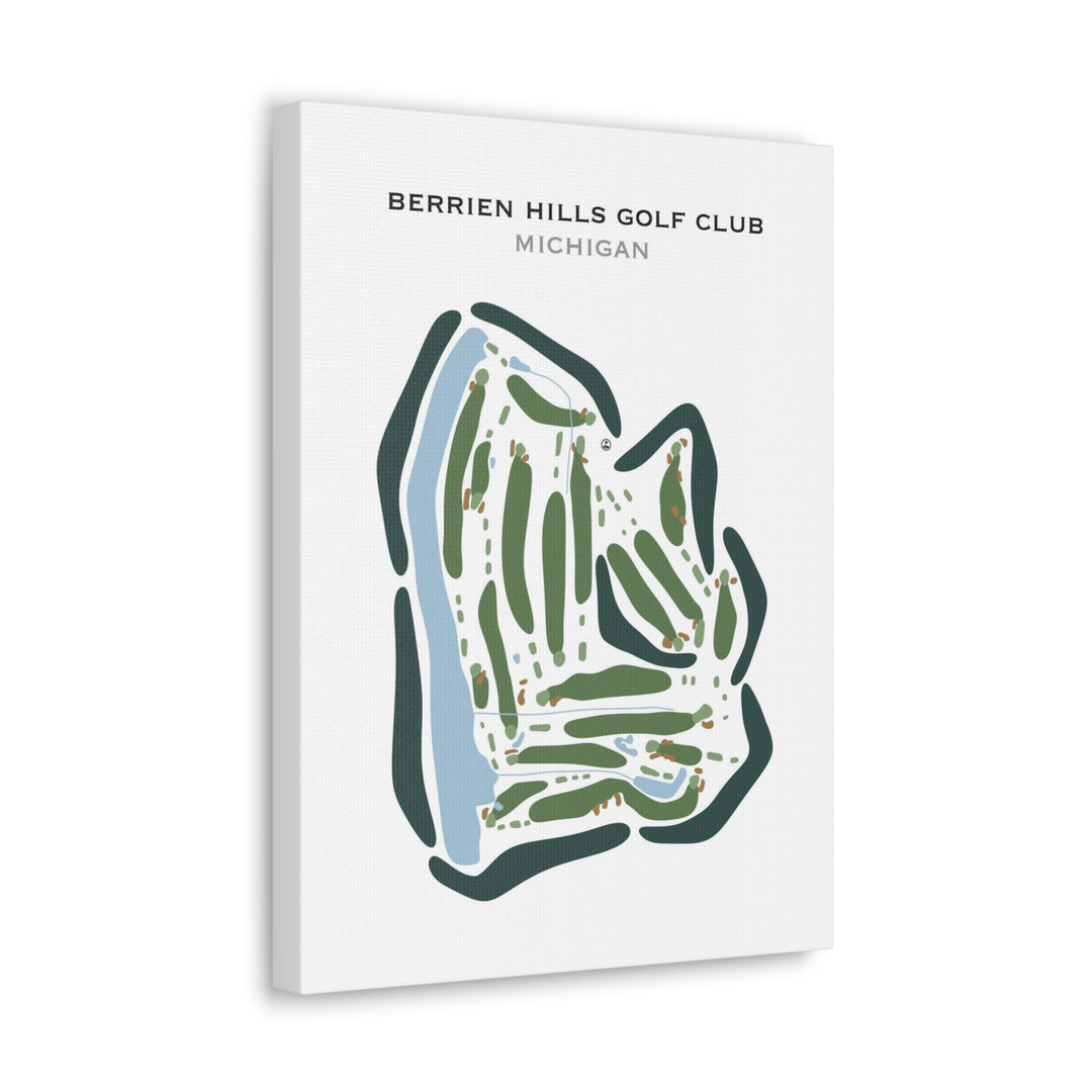 Berrien Hills Golf Club, Michigan - Printed Golf Courses