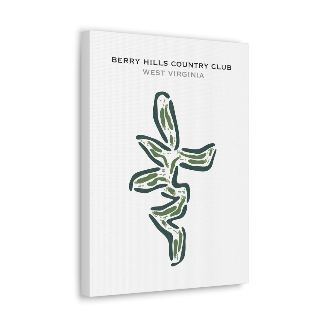 Berry Hills Country Club, West Virginia - Printed Golf Courses