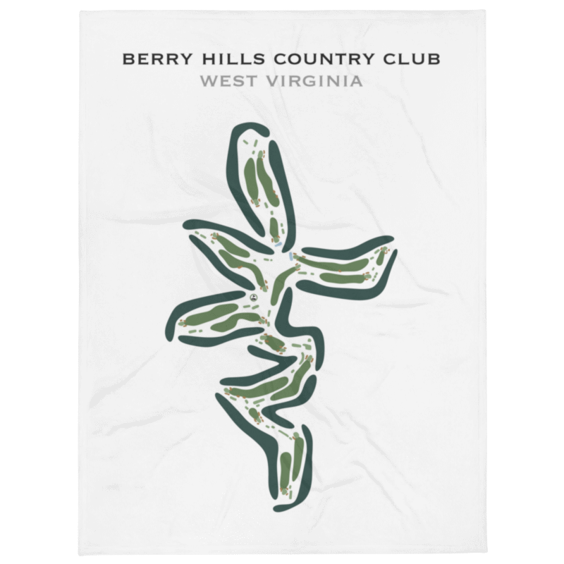 Berry Hills Country Club, West Virginia - Printed Golf Courses