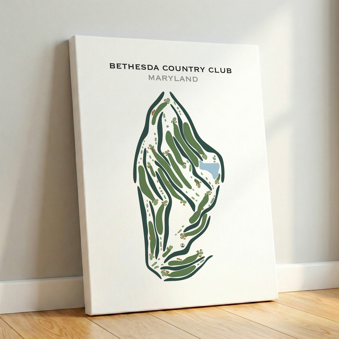 Bethesda Country Club, Maryland - Printed Golf Courses