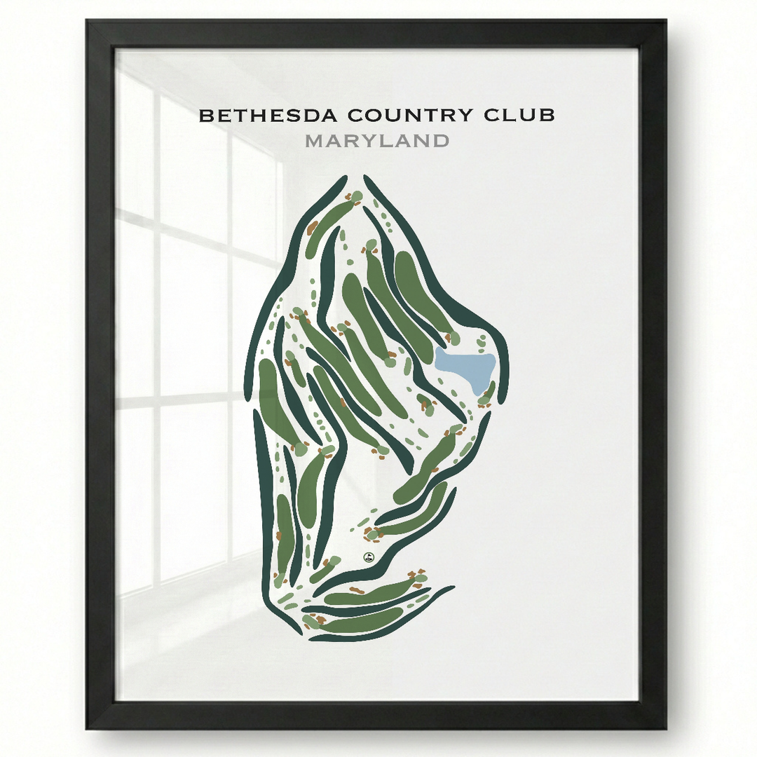 Bethesda Country Club, Maryland - Printed Golf Courses