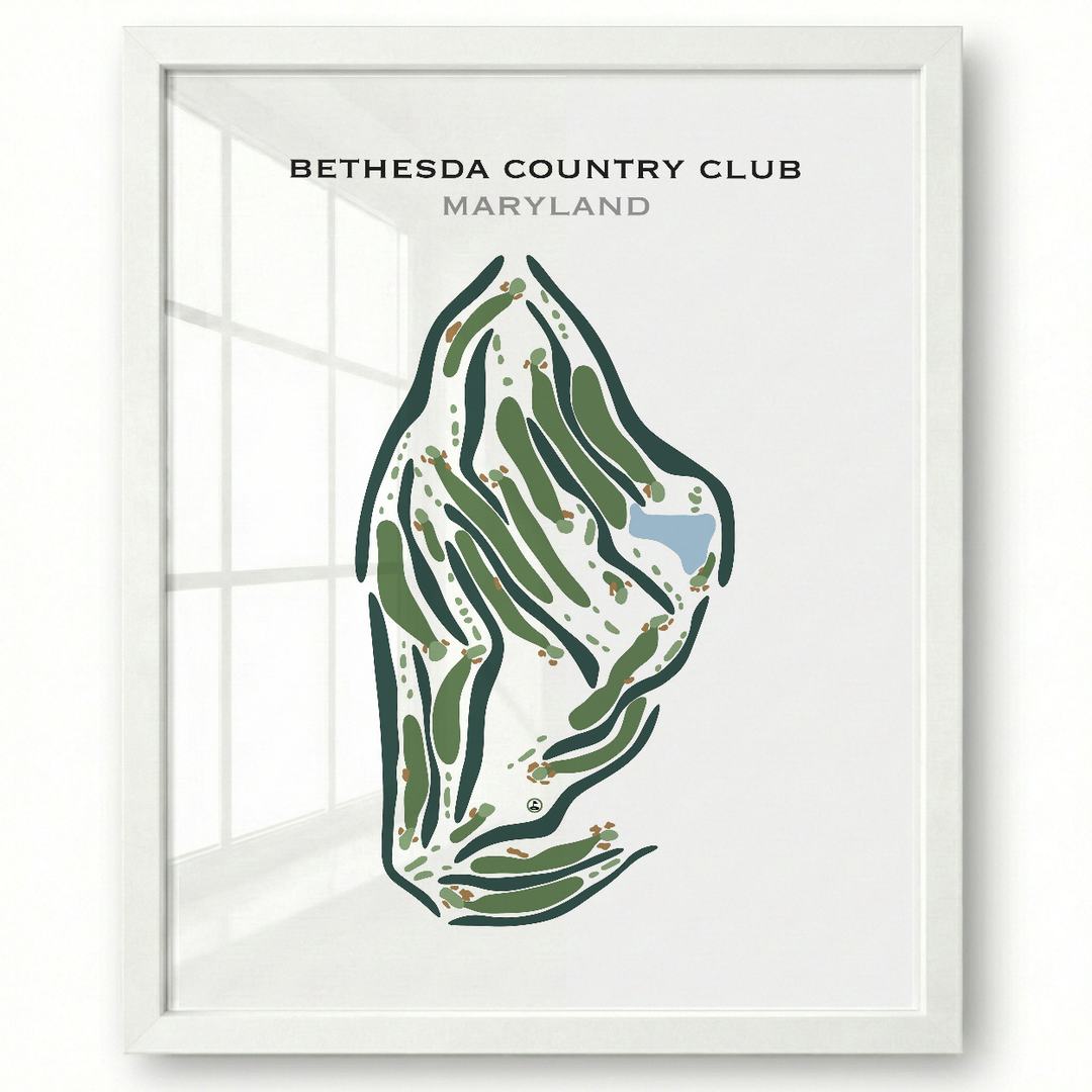 Bethesda Country Club, Maryland - Printed Golf Courses