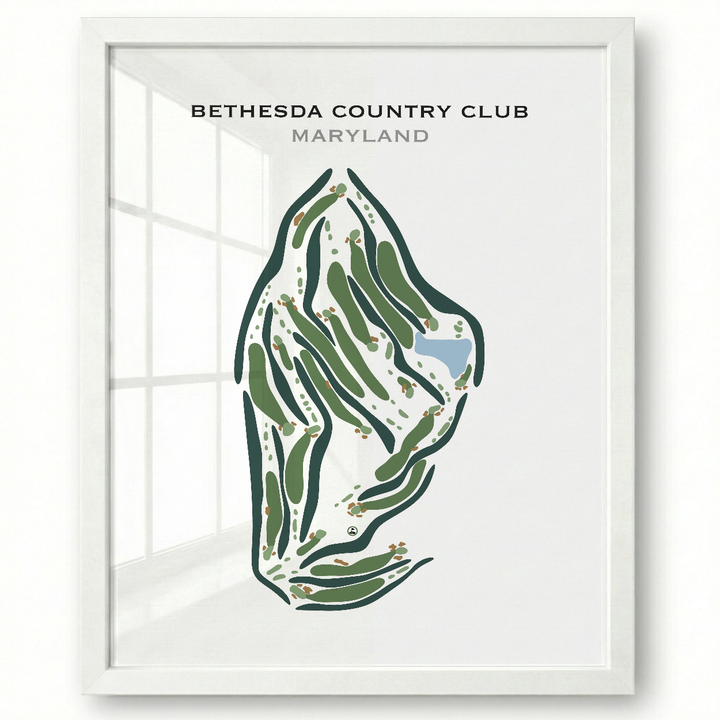 Bethesda Country Club, Maryland - Printed Golf Courses