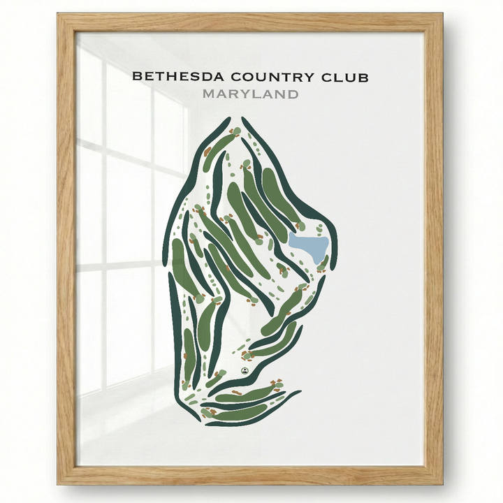 Bethesda Country Club, Maryland - Printed Golf Courses