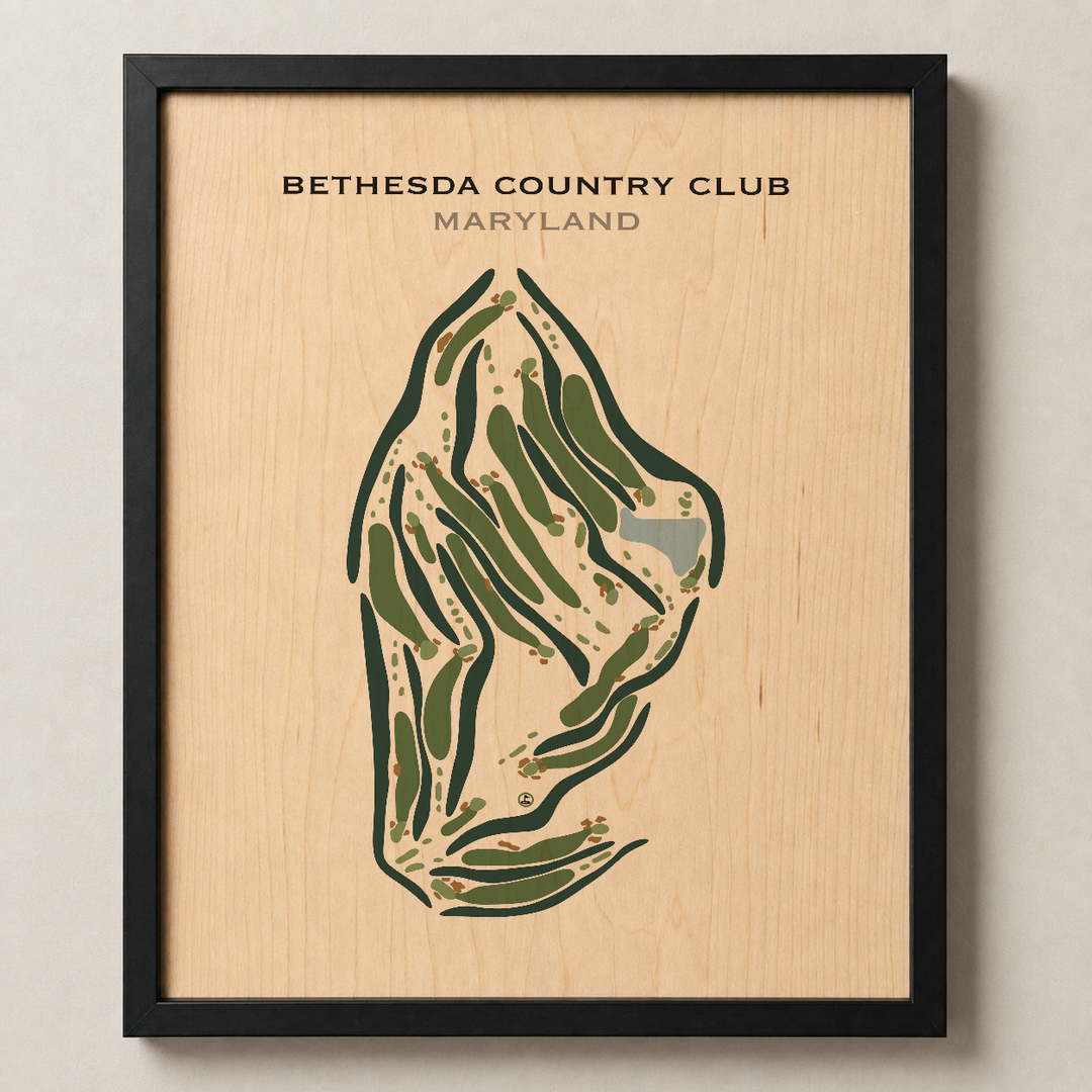Bethesda Country Club, Maryland - Printed Golf Courses