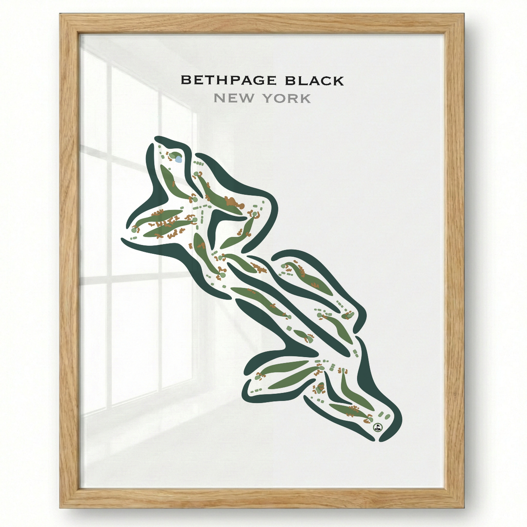 Bethpage Black, New York - Printed Golf Courses