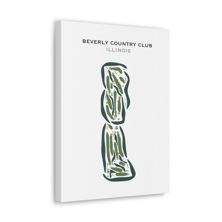 Beverly Country Club, Illinois - Printed Golf Courses