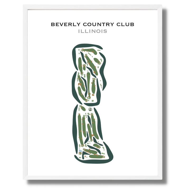 Beverly Country Club, Illinois - Printed Golf Courses