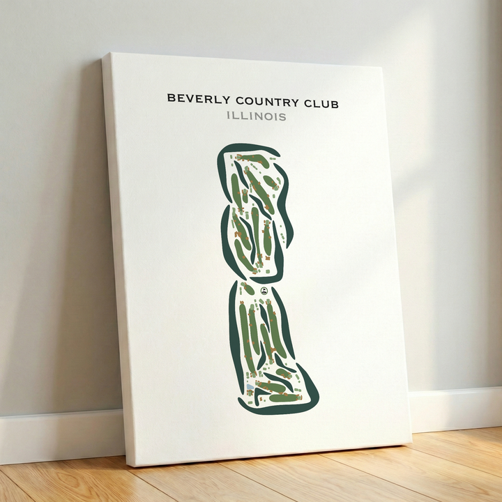 Beverly Country Club, Illinois - Printed Golf Courses