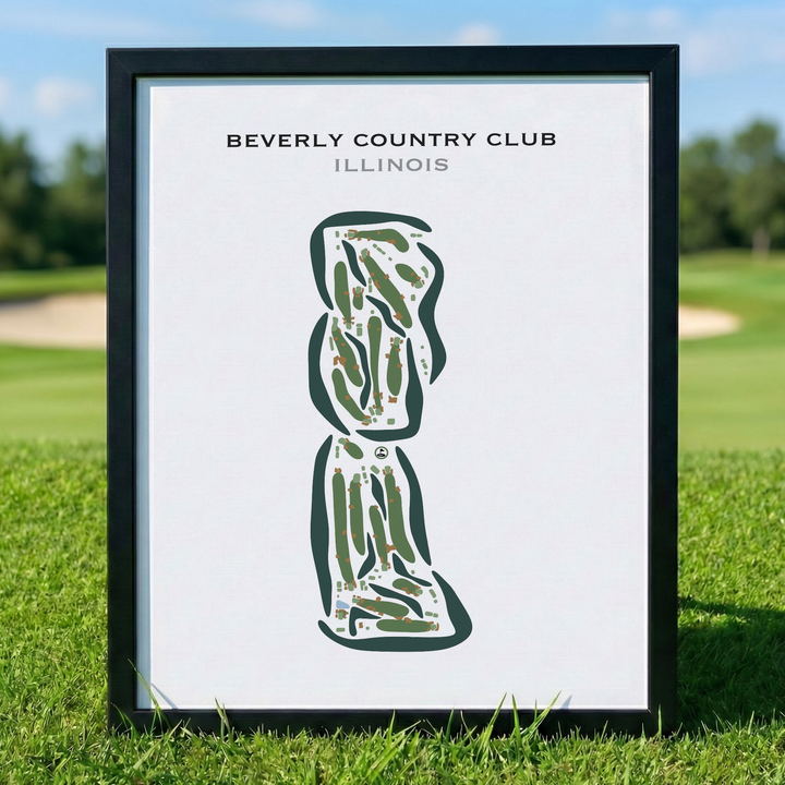 Beverly Country Club, Illinois - Printed Golf Courses