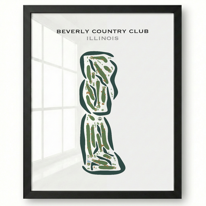 Beverly Country Club, Illinois - Printed Golf Courses