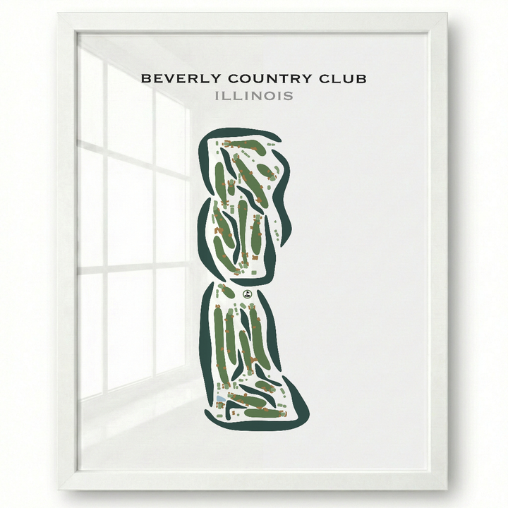 Beverly Country Club, Illinois - Printed Golf Courses